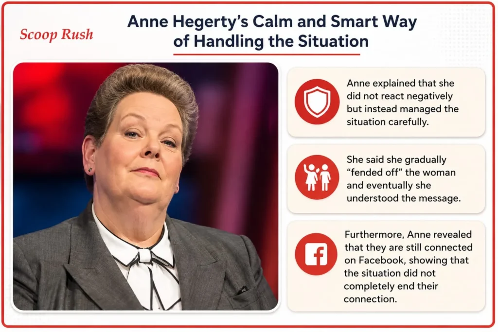 Anne Hegerty’s Way of Handling the Situation

