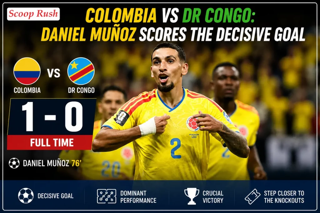 Colombia vs DR Congo: Daniel Muñoz Scores the Decisive Goal