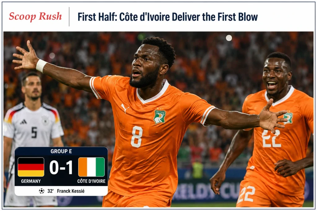 First Half: Côte d'Ivoire Deliver the First Blow
