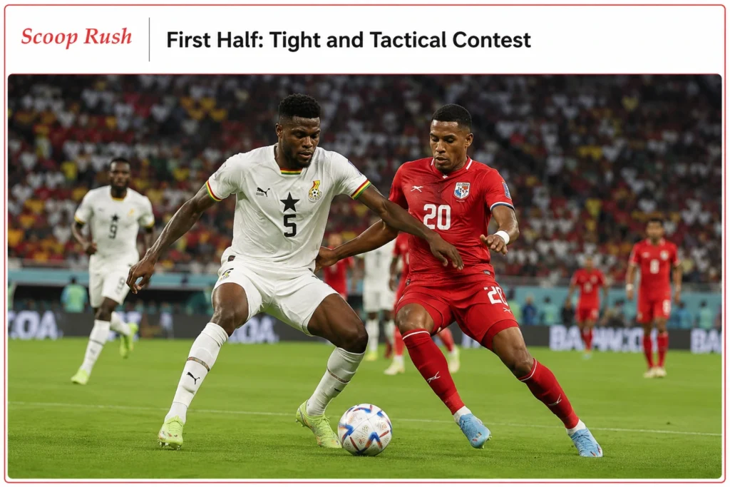 First Half: Tight and Tactical Contest