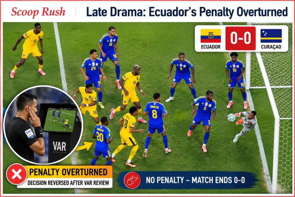Late Drama: Ecuador's Penalty Overturned