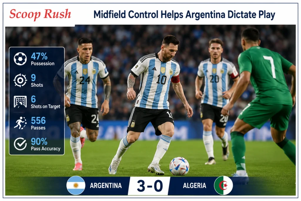 Midfield Control Helps Argentina Dictate Play
