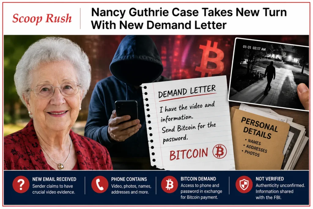 Nancy Guthrie Case Takes New Turn With New Demand Letter
