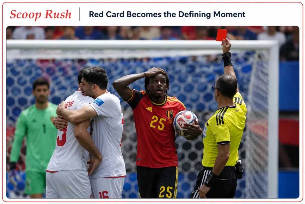 First Half: Belgium Control Possession but Iran Stay Compact
