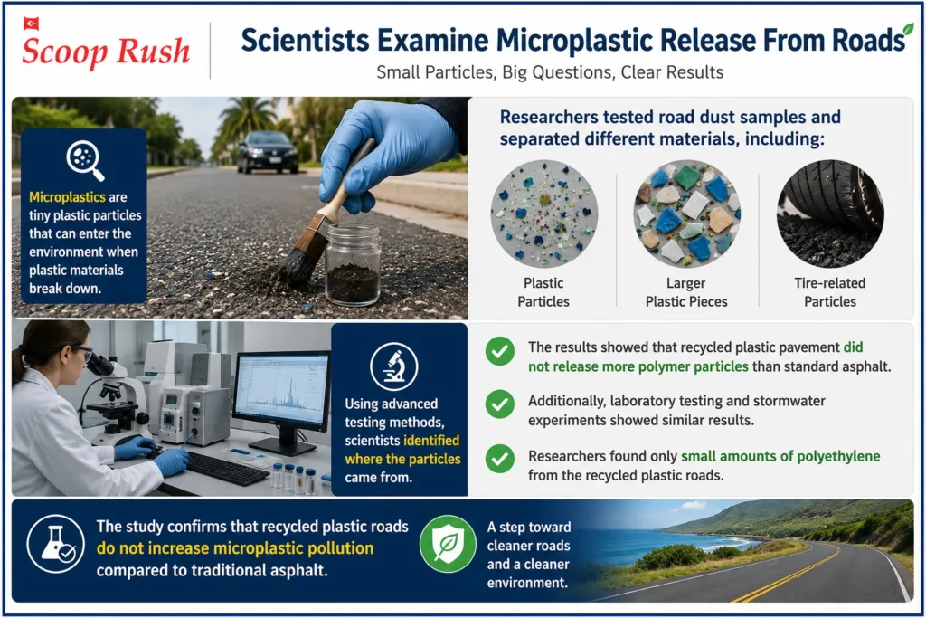 Scientists Examine Microplastic Release From Roads
