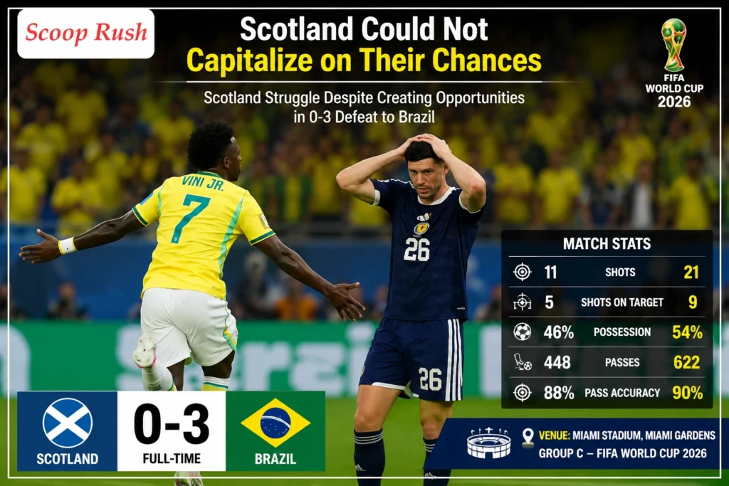 Scotland Could Not Capitalize on Their Chances