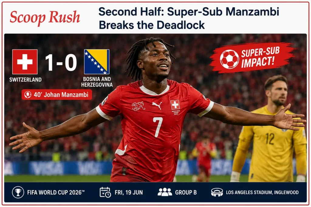 Second Half: Super-Sub Manzambi Breaks the Deadlock