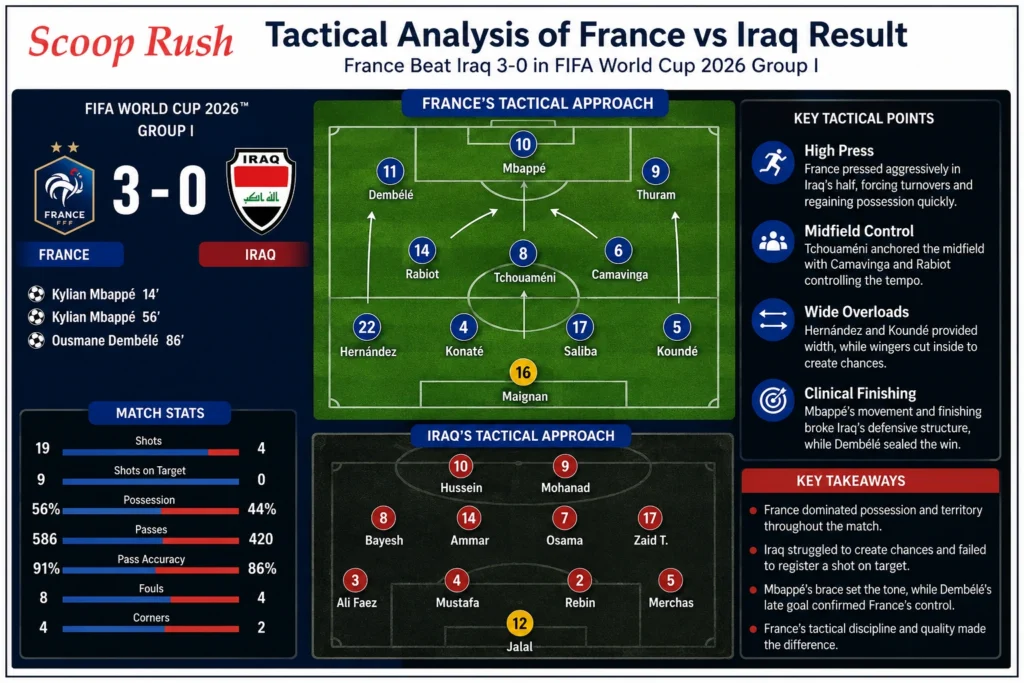 Tactical Analysis of France vs Iraq Result
