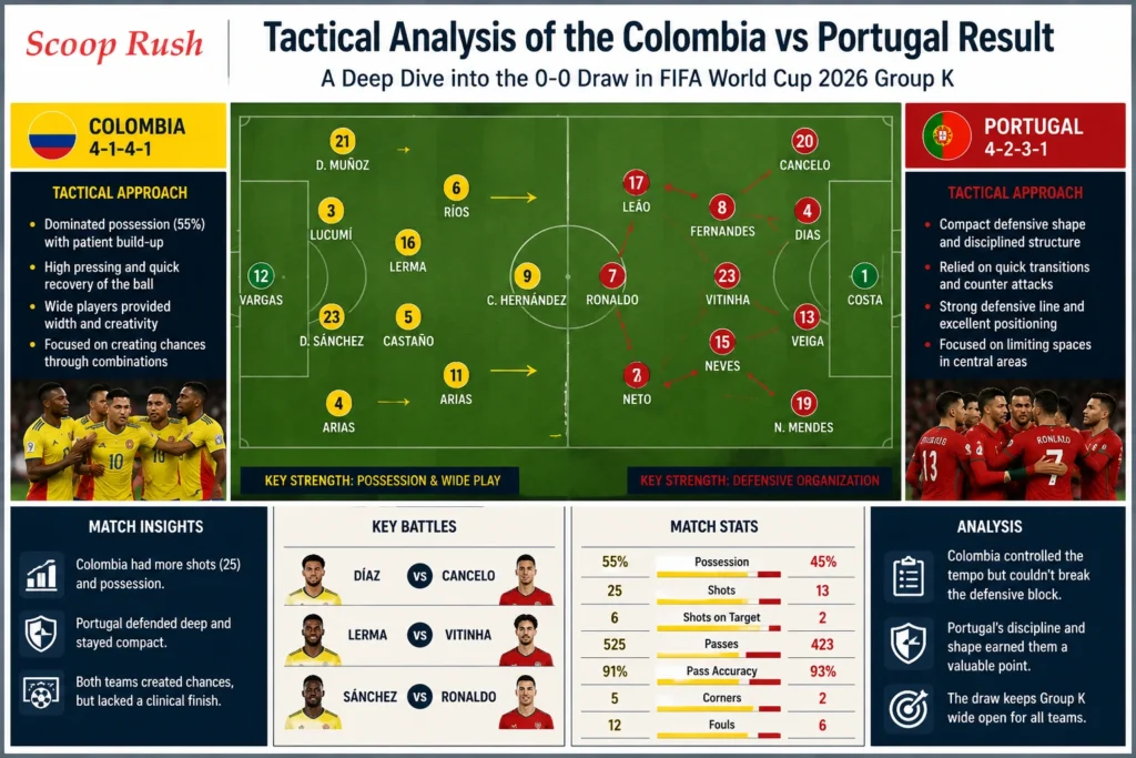 Tactical Analysis of the Colombia vs Portugal Result