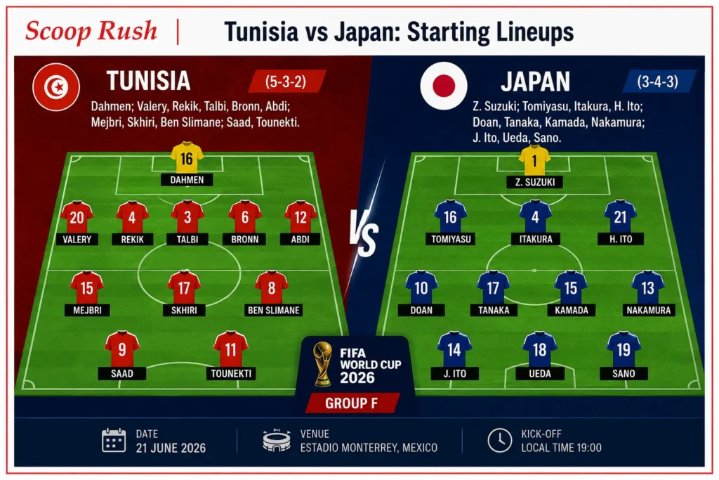 Tunisia-vs-Japan-Starting-Lineups