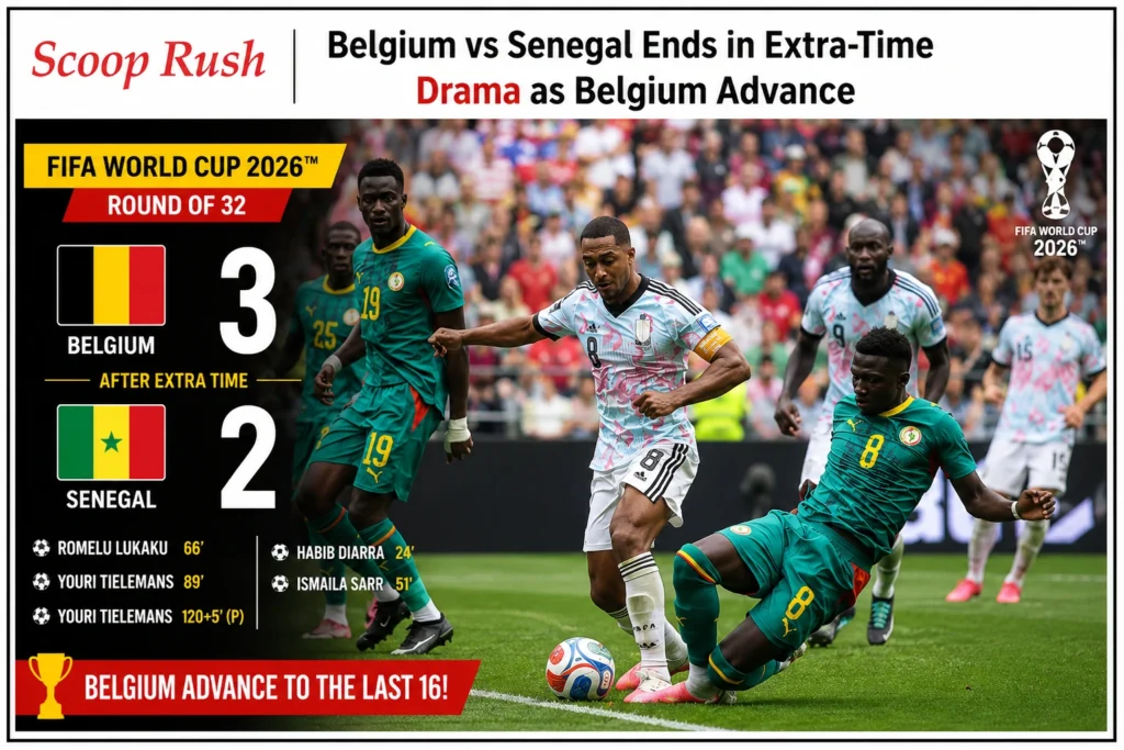 Belgium vs Senegal Ends in Extra-Time Drama as Belgium Advance