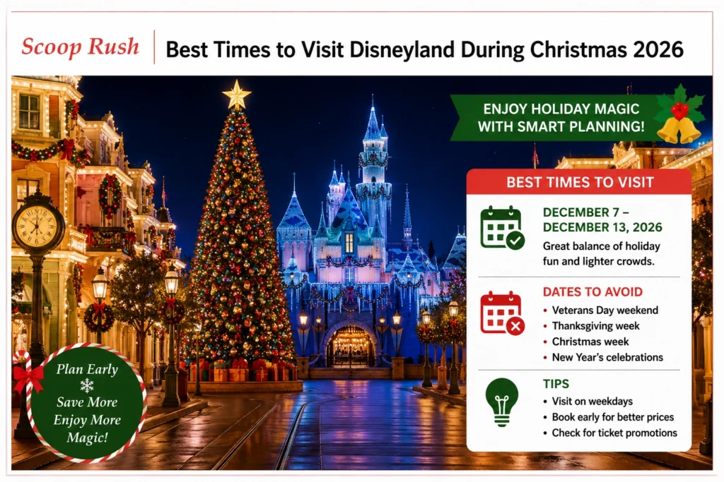 Best Times to Visit Disneyland During Christmas 2026