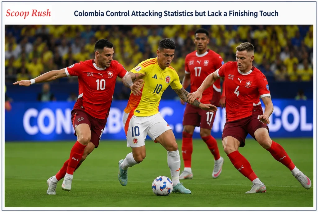 Colombia Control Attacking Statistics but Lack a Finishing Touch