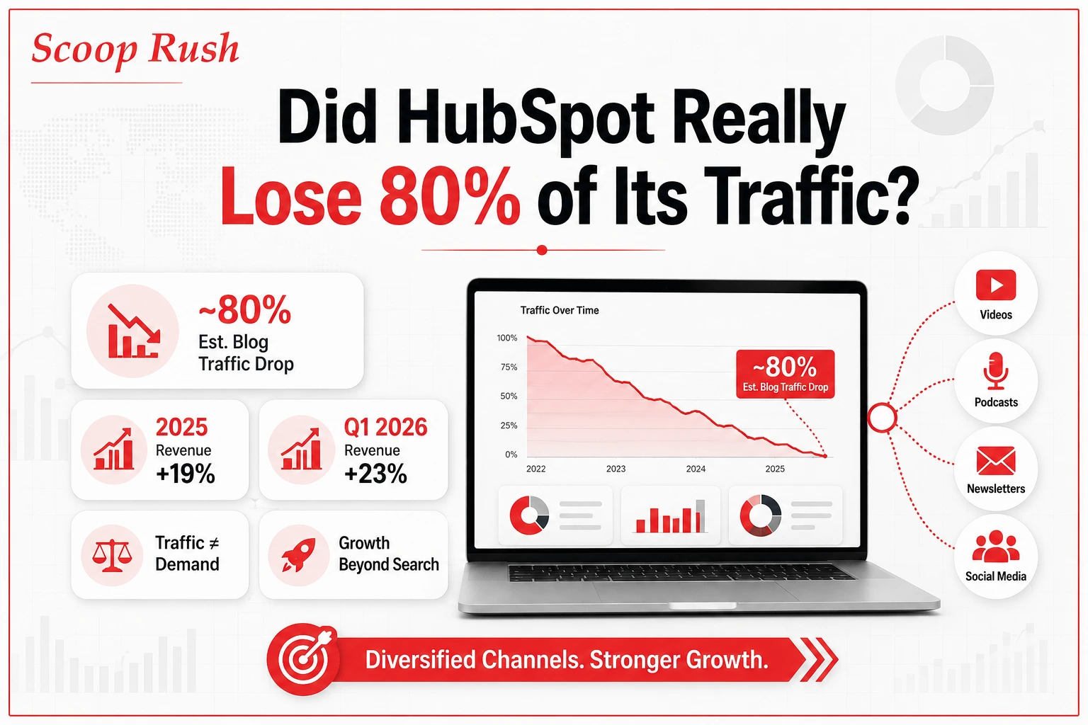 Did HubSpot really lose 80 percent of its traffic