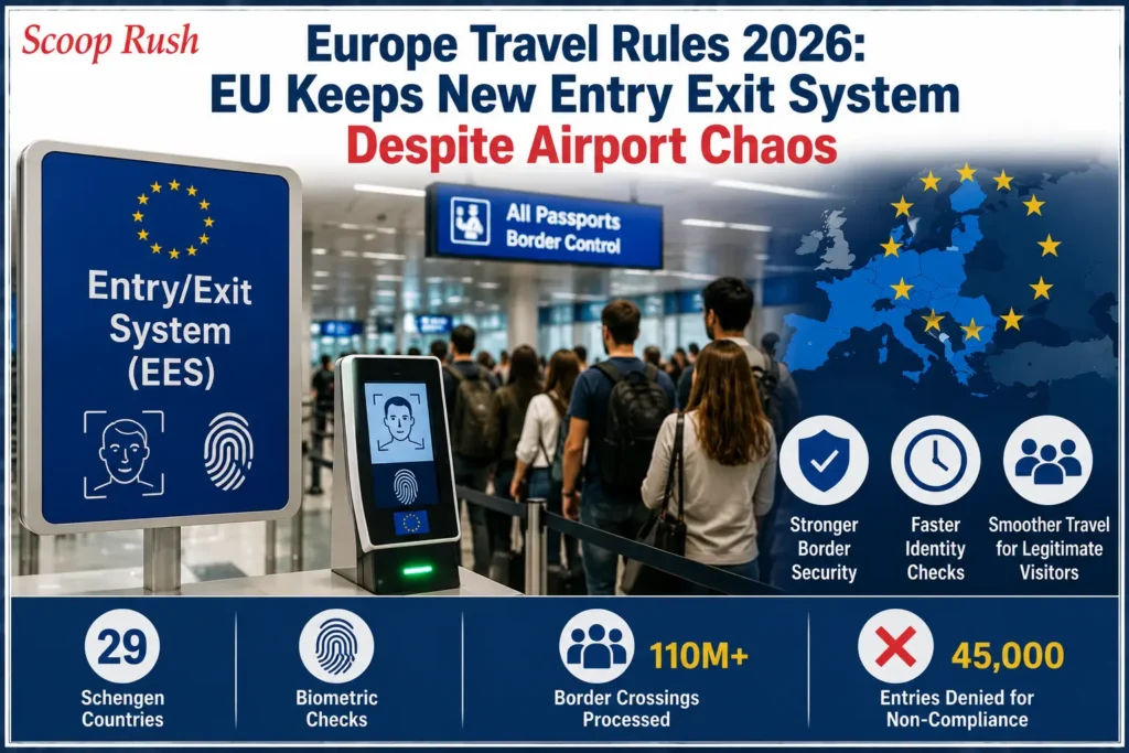 Europe-Travel-Rules-2026-EU-Keeps-New-Entry-Exit-System-Despite-Airport-Chaos