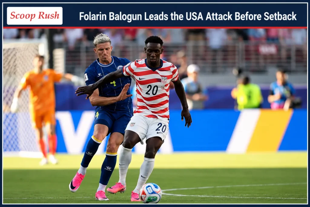 Folarin Balogun Leads the USA Attack Before Setback