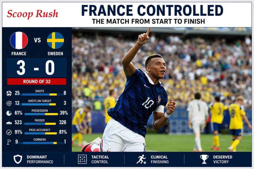 France Controlled the Match from Start to Finish