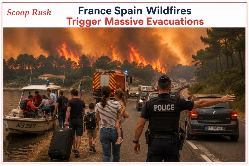 France-Spain-Wildfires-Trigger-Massive-Evacuations