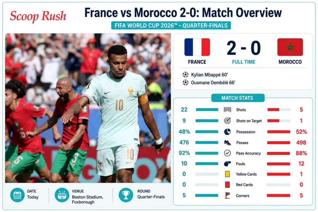 France vs Morocco 2-0: Match Overview