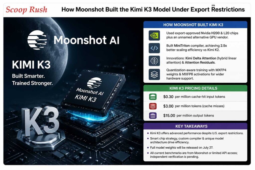 How Moonshot Built the Kimi K3 Model Under Export Restrictions