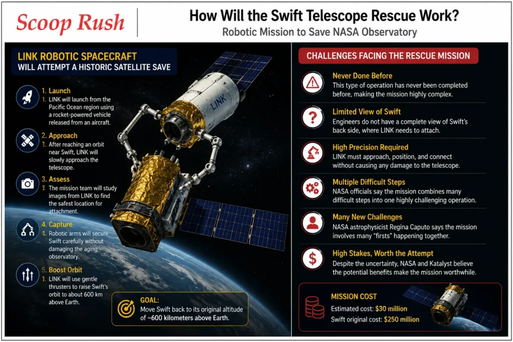 How Will the Swift Telescope Rescue Work