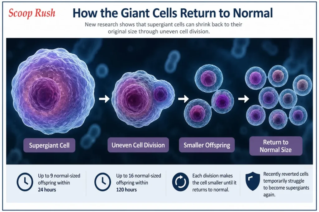 How the Giant Cells Return to Normal

