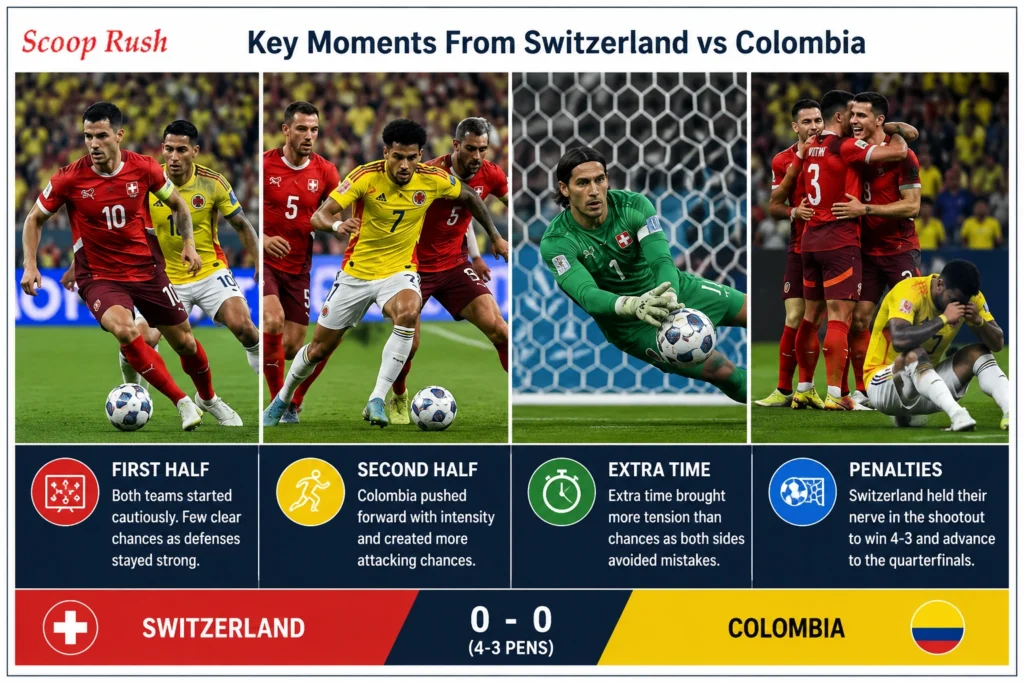 Key Moments From Switzerland vs Colombia