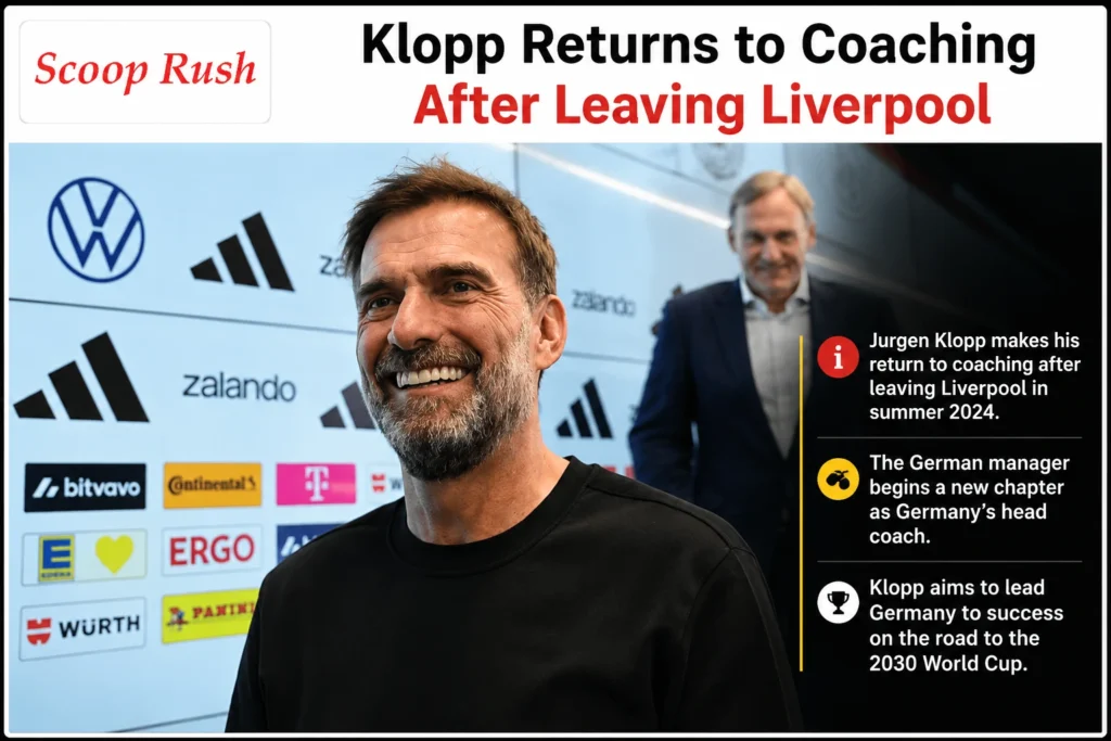 Klopp Returns to Coaching After Leaving Liverpool