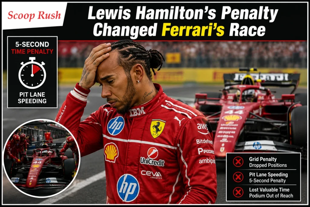 Lewis Hamilton's Penalty Changed Ferrari's Race