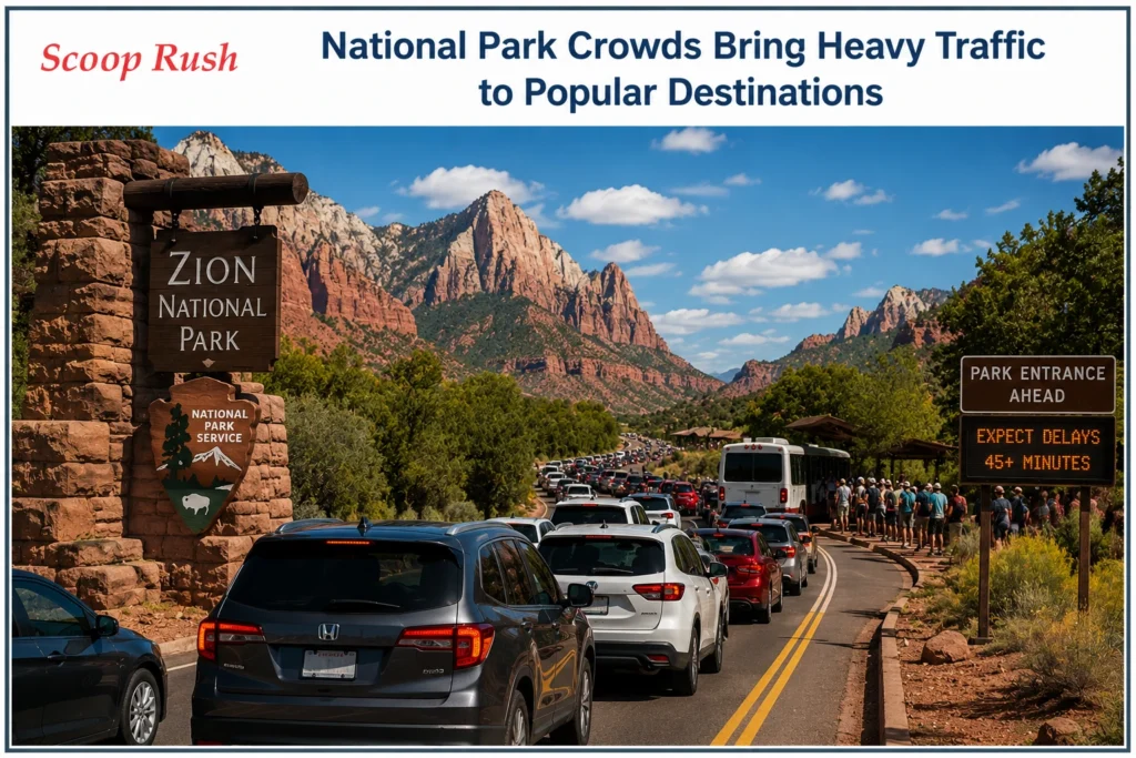 National-Park-Crowds-Bring-Heavy-Traffic-to-Popular-Destinations