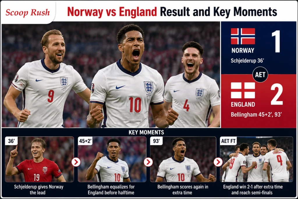 Norway vs England Result and Key Moments
