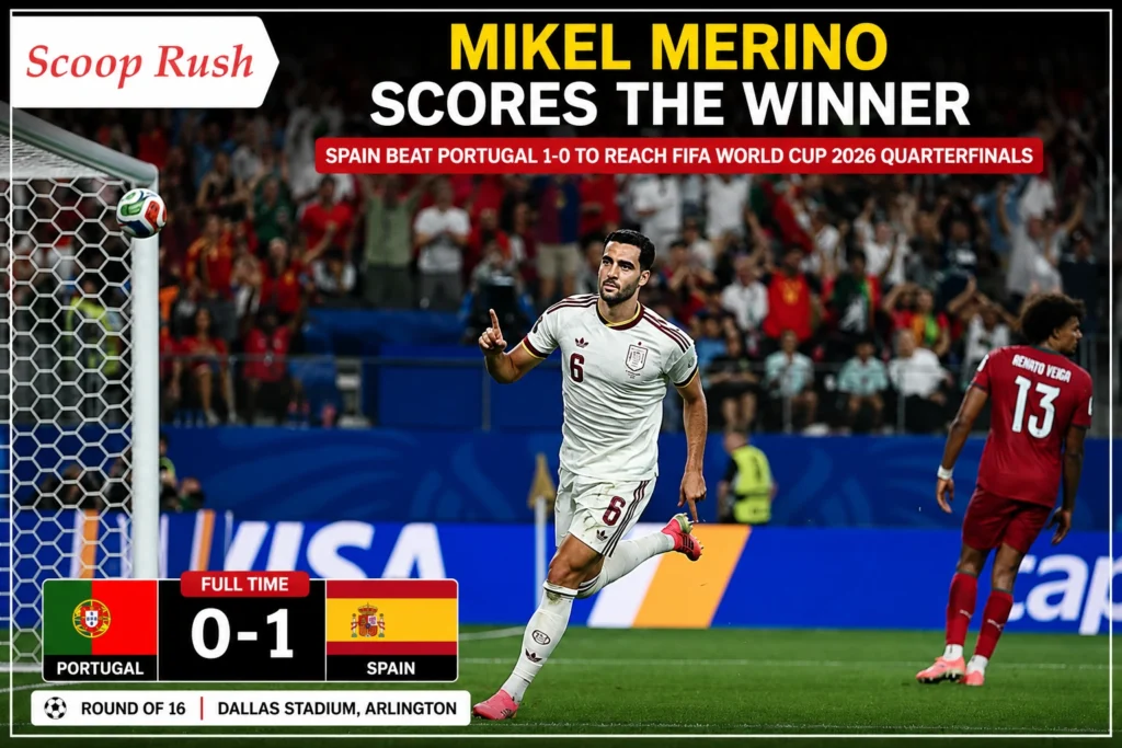 Portugal vs Spain Result: Mikel Merino Scores the Winner 
