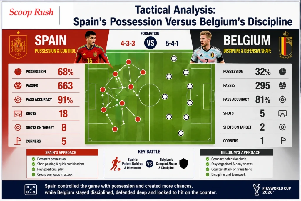 Tactical Analysis: Spain's Possession Versus Belgium's Discipline