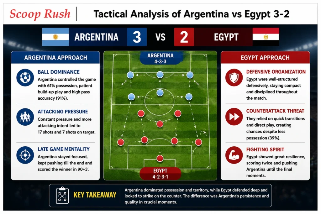 Tactical Analysis of Argentina vs Egypt 3-2