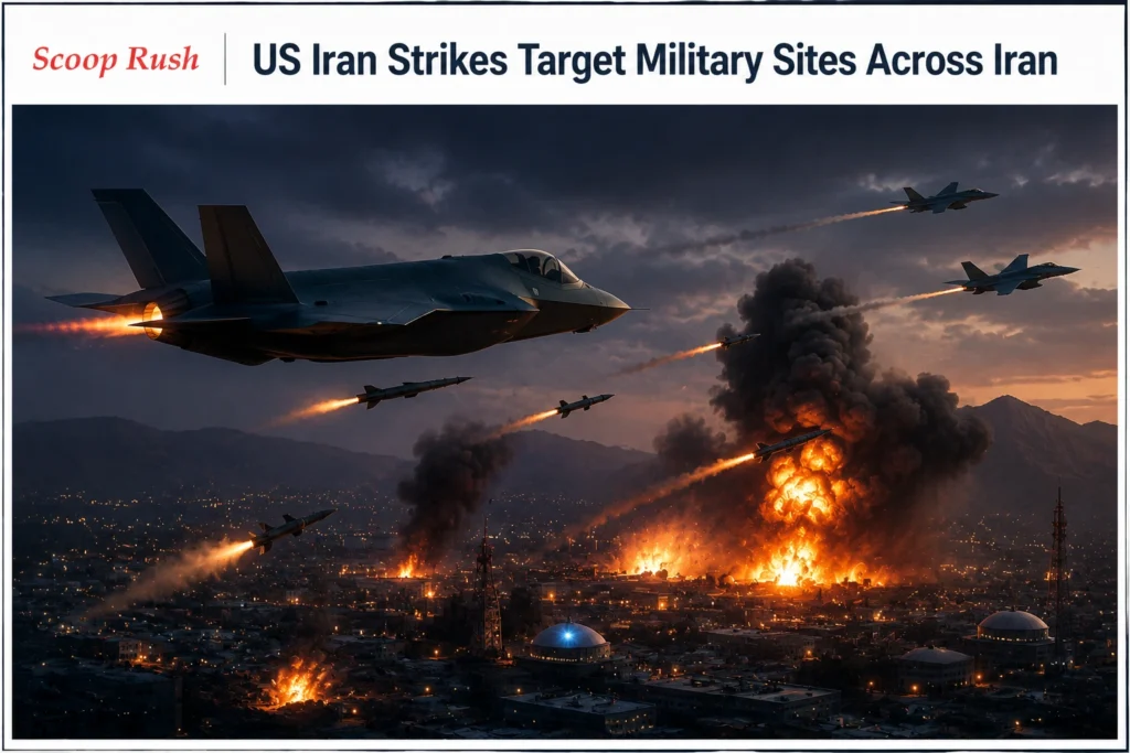 US-Iran-Strikes-Target-Military-Sites-Across-Iran