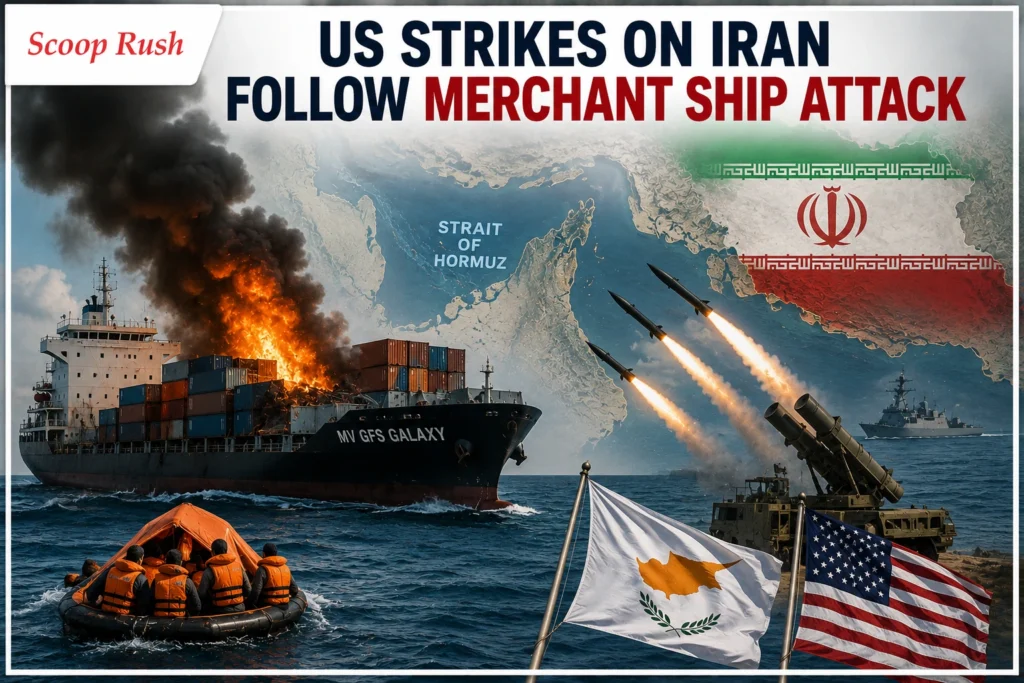 US-Strikes-on-Iran-Follow-Merchant-Ship-Attack