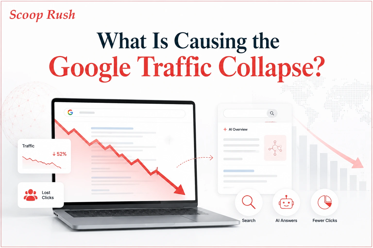 What is causing the Google traffic collapse