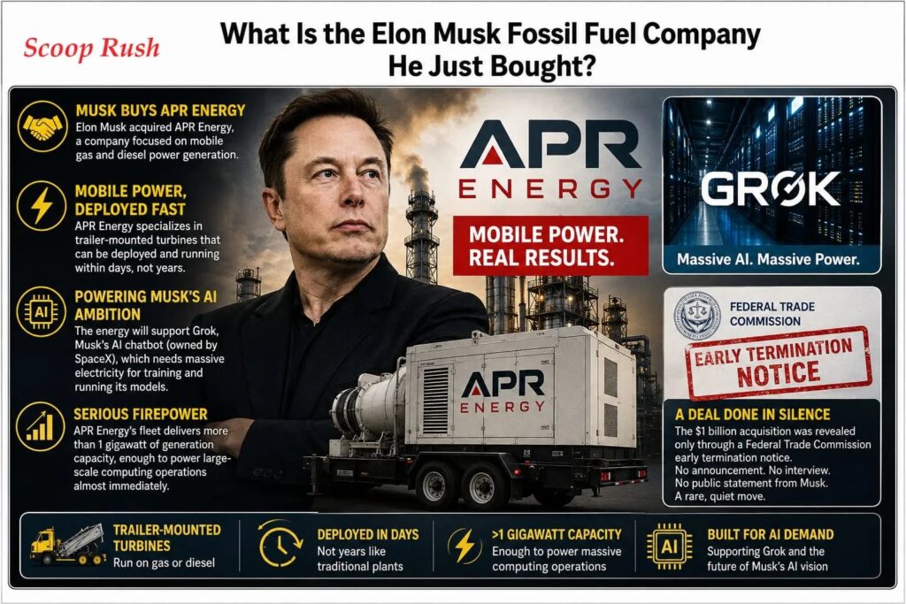 What Is the Elon Musk Fossil Fuel Company He Just Bought?