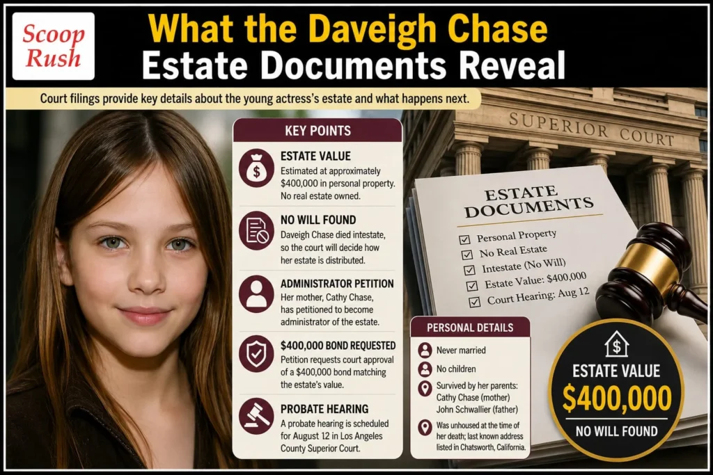 What the Daveigh Chase Estate Documents Reveal