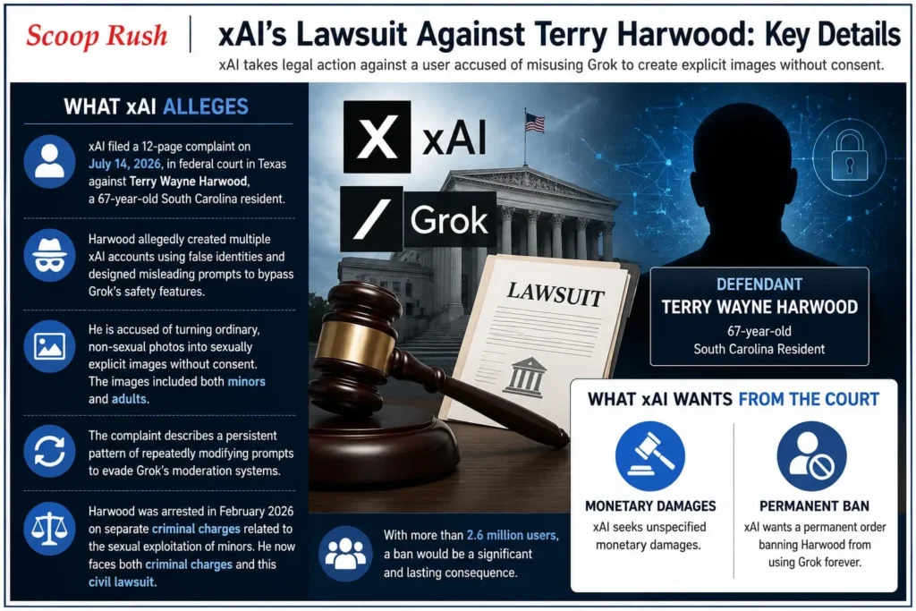 What xAI's Lawsuit Against Terry Harwood Alleges