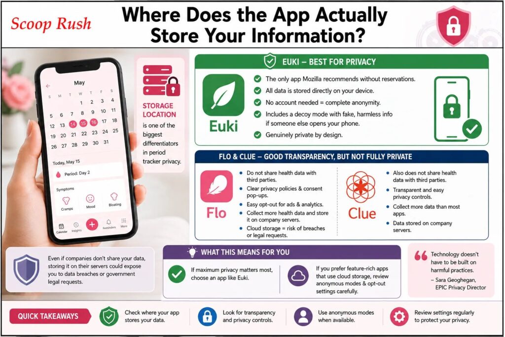 Where Does the App Actually Store Your Information?