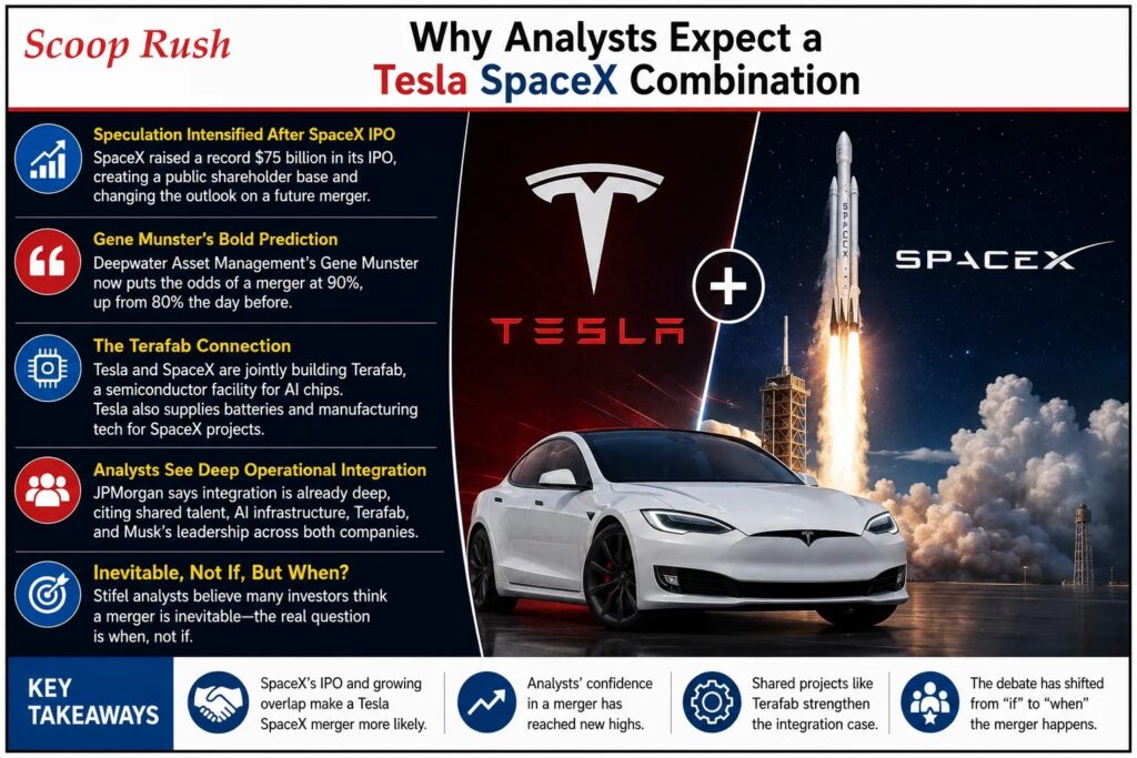 Why Analysts Expect a Tesla SpaceX Combination