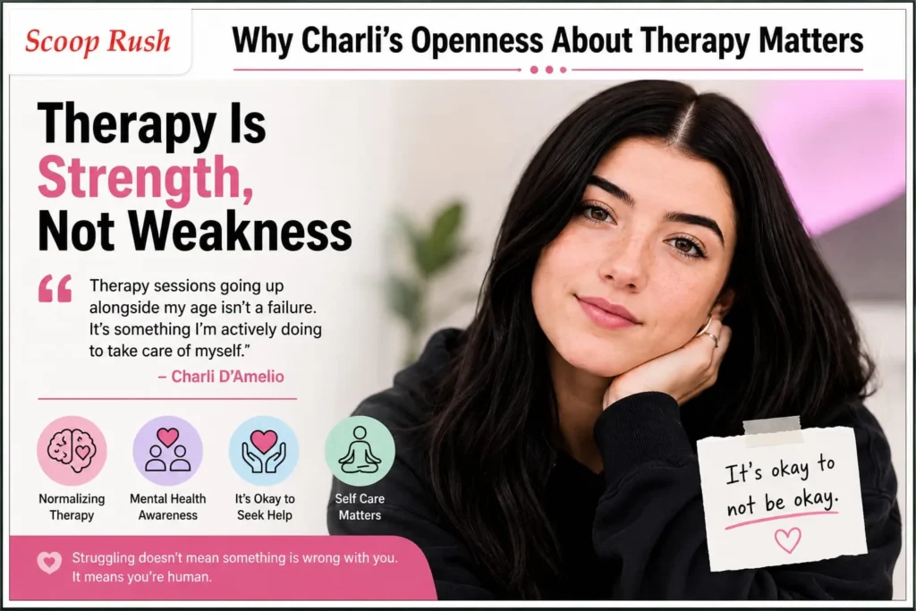 Why Charli's Openness About Therapy Matters