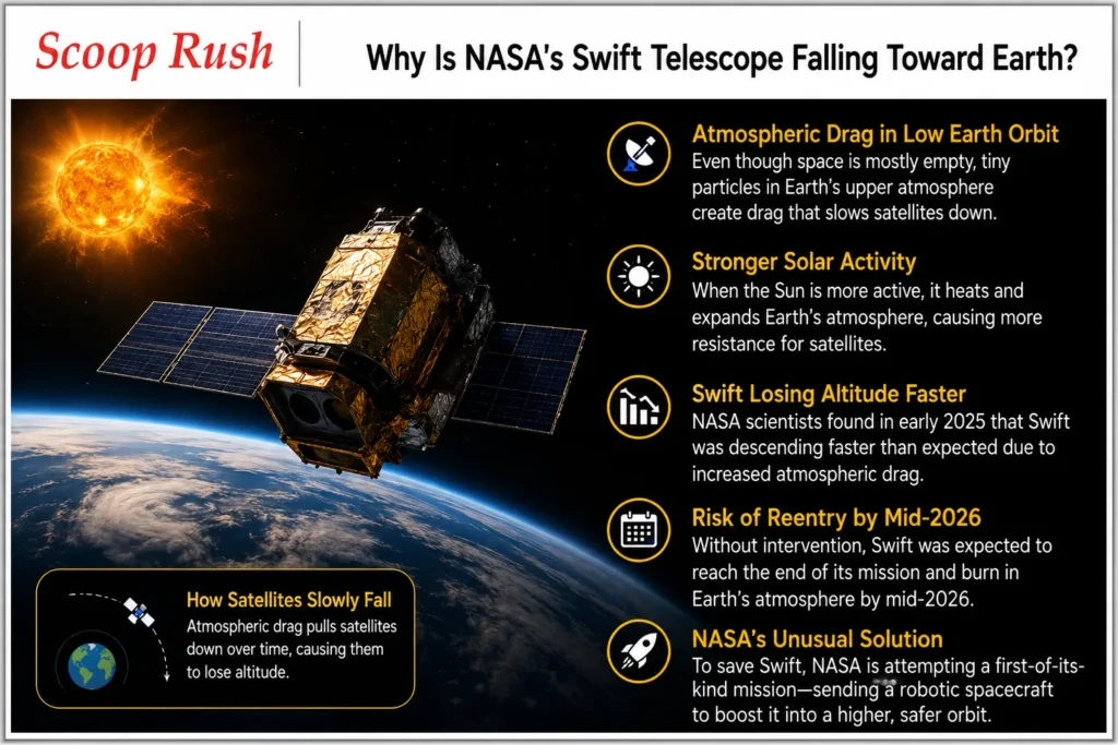 Why Is NASA's Swift Telescope Falling Toward Earth?