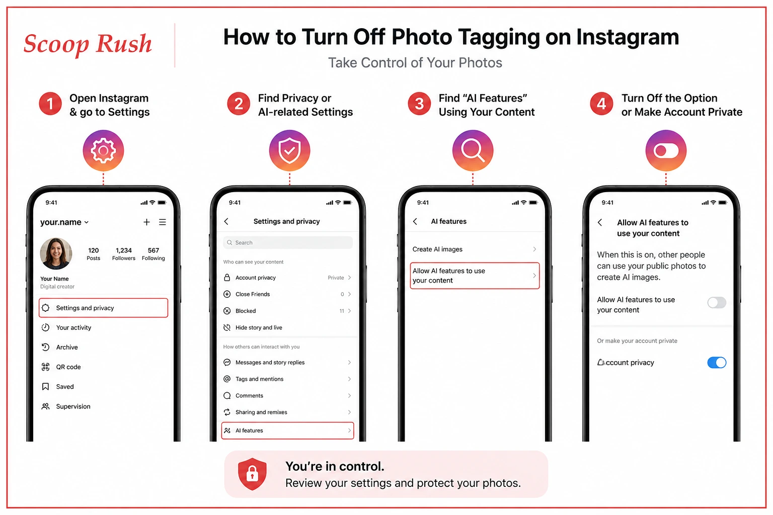 How to turn off Muse AI photo tagging on Instagram