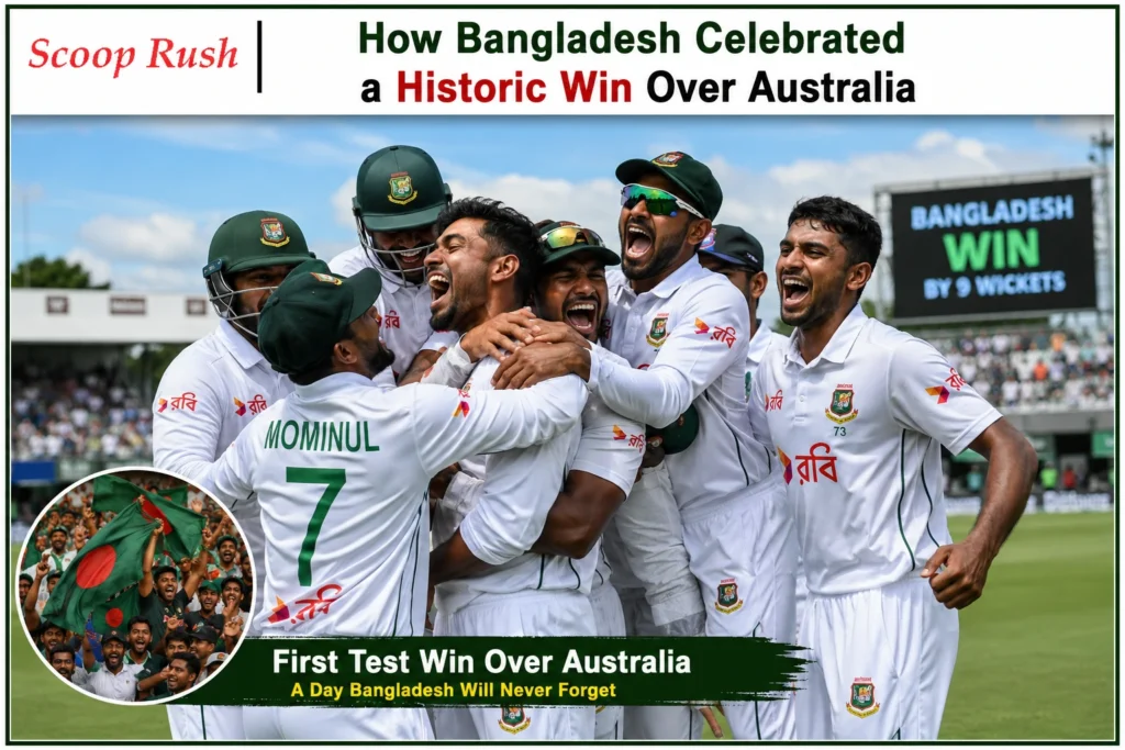 How Bangladesh Celebrated a Historic Win Over Australia