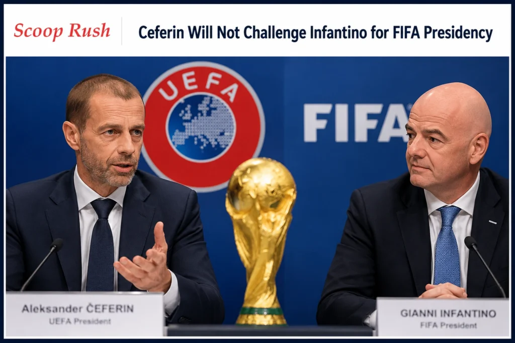 Ceferin Will Not Challenge Infantino for FIFA Presidency