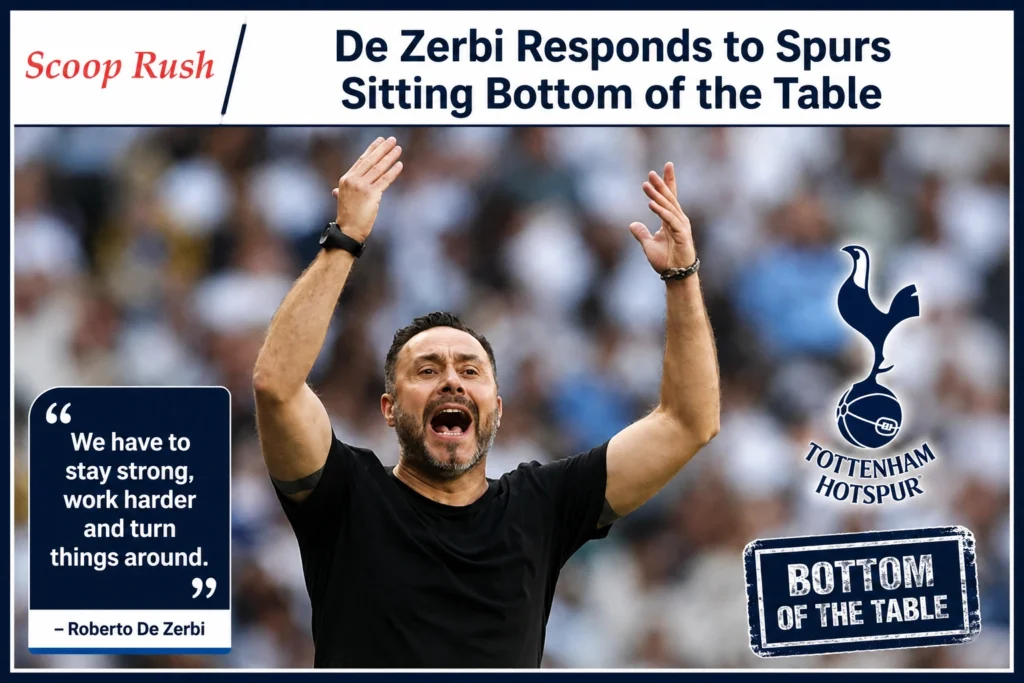 De Zerbi Responds to Spurs Sitting Bottom of the Table