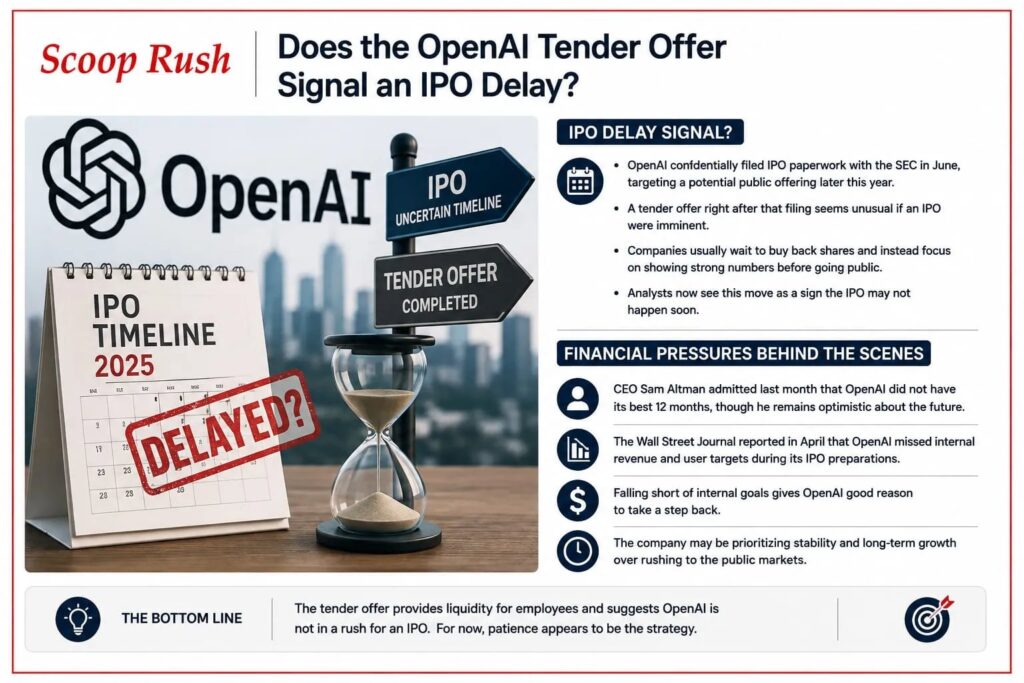 Does the OpenAI Tender Offer Signal an IPO Delay?