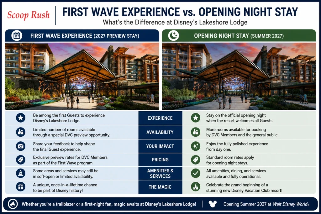 First Wave Experience vs. Opening Night Stay